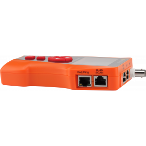 Cable tester with length measurement, cable tracer, and POE detection, 1 remote identifiers